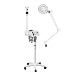 Vapozone digital de WEELKO avec lampe loupe pour soins du visage.