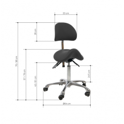 Hydraulic stool with backrest Koren | Official distributor of WEELK...