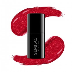 Semilac nail polish nº25 (Glitter red) | Official distributor of Se...