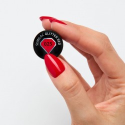 Semilac nail polish nº25 (Glitter red) | Official distributor of Se...