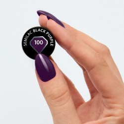 Semilac nail polish nº100 (Black purple) | Official distributor of ...
