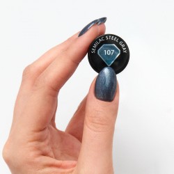 Semilac nail polish nº107 (Steel Gray) | Official distributor of Se...