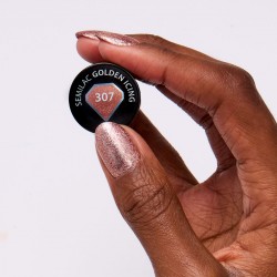 Esmalte Semilac nº307 (Golden Icing) | MaterialEstetica.com