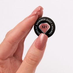 Esmalte Semilac nº321 Shimmer Dust Caramel | MaterialEstetica.com