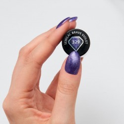 Esmalte Semilac nº329 Magnetic Glow Cat Eye (Brave Violet) | Materi...