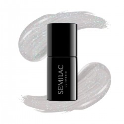 Nail polish Semilac nº338 (Cozy Gray Shimmer)