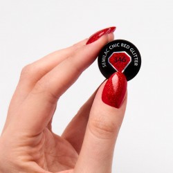 Esmalte Semilac nº346 (Chic Red Glitter) | MaterialEstetica.com