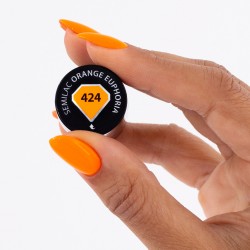 Nail polish Semilac nº424 (Orange Euphoria) | Official distributor ...