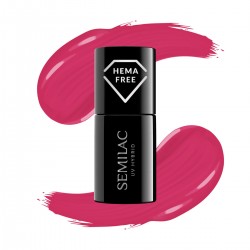 Nail polish Semilac nº437 (Warm Raspberry)