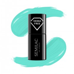Nail polish Semilac nº439 (Strong Turquoise)