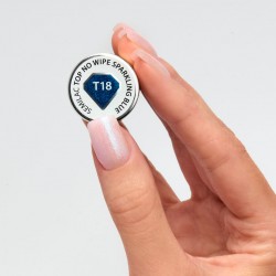 Semilac T18 Top No Wipe Sparkling Blue 7ml | Official distributor o...