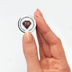 Semilac T13 Top No Wipe Blinking Copper & Gold Flakes 7ml | Materia...