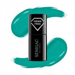 Nail polish Semilac nº448 (Azure Green)