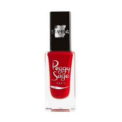 Nail polish stamping rouge...