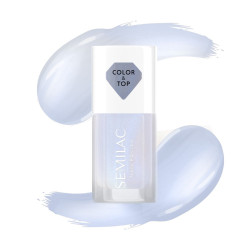 Esmalte Clasico Semilac Color&Top 2in1 BLUE HOLO GLAZED | Official ...