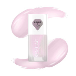Esmalte Clasico Semilac Color&Top 2en1 PINK GLOW | MaterialEstetica...