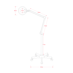 Magnifying lamp Nox with base | Official distributor of WEELKO. Spe...