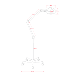 Magnifiyng lamp leds Lima with base | Official distributor of WEELK...