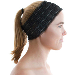 Black disposable headband 100 u. | Official distributor of ME Basic...