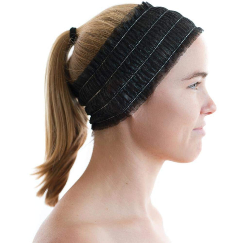 Black disposable headband 100 u. | Official distributor of ME Basic...