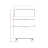 Drawers beauty trolley Tidy | Official distributor of WEELKO. Speci...