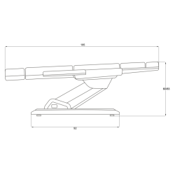 Electric beauty bed Aura (3 motors- heating) | Official distributor...
