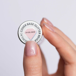 Cover Base Glitter Beige 7ml | Official distributor of Semilac. Spe...