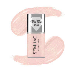 Cover Base Glitter Peach 7ml | Official distributor of Semilac. Spe...