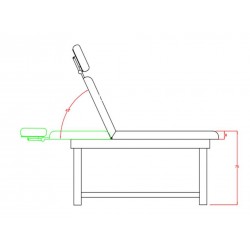 Static wooden beauty bed Rombo (2 sections) | Official distributor ...