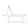 Static wooden beauty bed Rombo (2 sections) | Official distributor ...