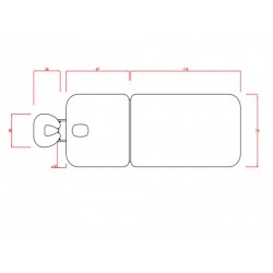 Static wooden beauty bed Rombo (2 sections) | Official distributor ...