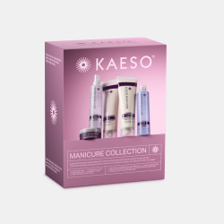 Produits de manucure Kaeso, incluant crème et outils pour un soin complet.