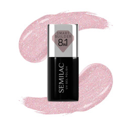 Semilac 805 Smart Builder Glitter Dirty Nude Rose 7ml | MaterialEst...