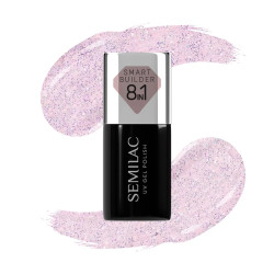 Semilac 806 Smart Builder Glitter Delicate Pink 7ml | MaterialEstet...