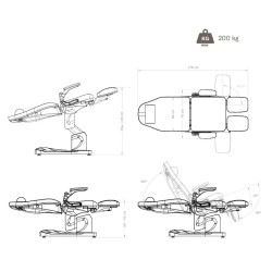 Electric podiatry chair Deneb (3 motors) | Official distributor of ...