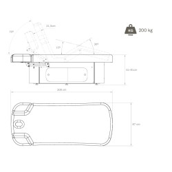 Camilla eléctrica Gamm Warm (4 motores) | Distribuidor oficial de D...