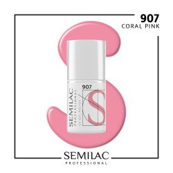 Semilac Pro 907 Coral Pink 7ml | MaterialEstetica.com