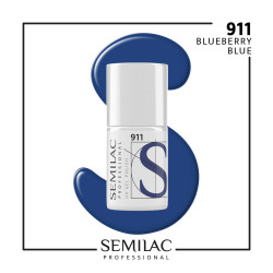 Semilac Pro 911 Blueberry Blue 7ml | MaterialEstetica.com