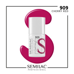 Semilac Pro 909 Cherry Red 7ml | MaterialEstetica.com