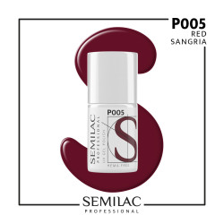 Semilac Pro P005 Red Sangria 7ml | MaterialEstetica.com