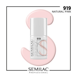 Semilac Pro 919 Natural Pink 7ml | MaterialEstetica.com
