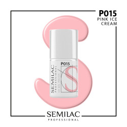 Semilac Pro P015 Pink Ice Cream 7ml | MaterialEstetica.com