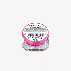 Semilac Decor Gel White 5ml | Official distributor of Semilac. Spec...