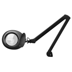 Magnifiyng lamp leds Black Mega with base | Official distributor of...
