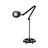 Magnifiyng lamp leds Black Mega with base | Official distributor of...