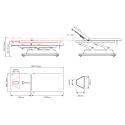 Electric beauty bed Sagitarius (1 motor) | Official distributor of ...