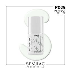 Semilac Pro P025 Perfect White 7ml | MaterialEstetica.com