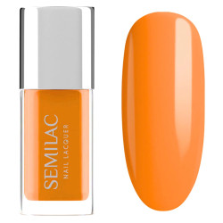 Esmalte clasico Semilac nº121 - Neon Orange 9ml | MaterialEstetica.com