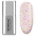 Semilac T26 Top No Wipe Matte Peach Galaxy 7ml | MaterielEsthetique.fr