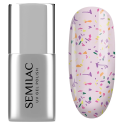Semilac T27 Top No Wipe Matte Violet Galaxy 7ml | MaterielEsthetiqu...